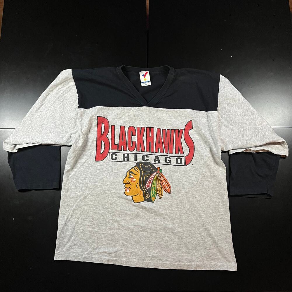 Vintage Artex Chicago Blackhawks single stitch T Shirt Men’s Sz XL‎ preowned